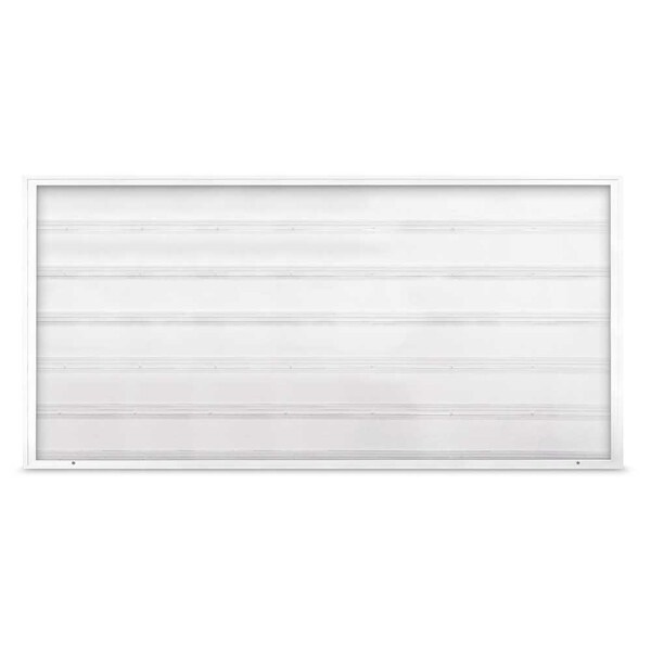 United Visual Products Single Door Radius Corkboard, 18"X24", S UV8000-SATIN-BUFF - main